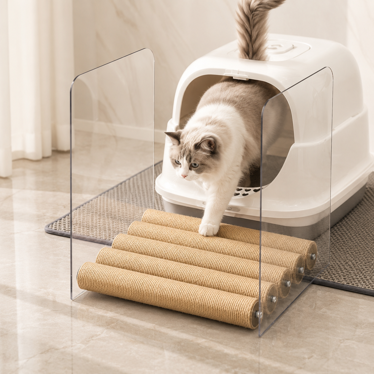 PawSisal Cat Litter Ramp